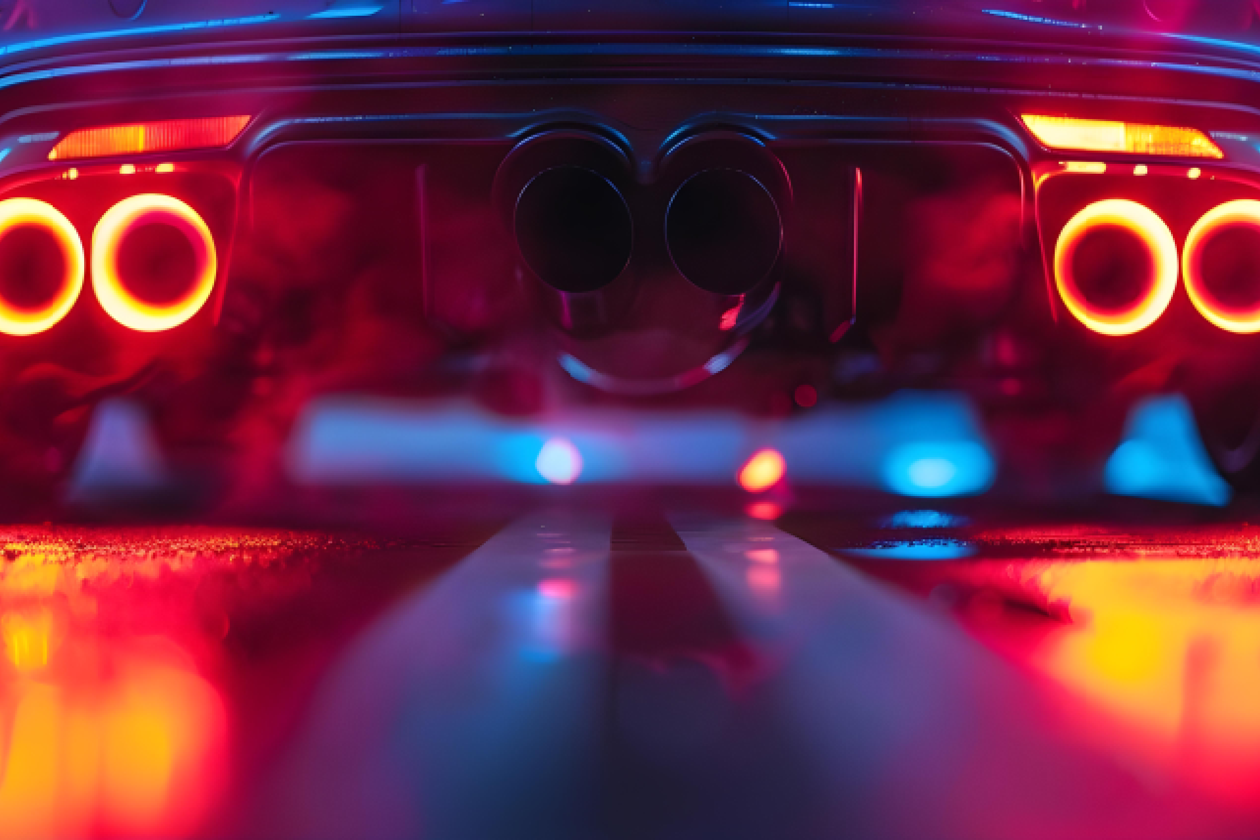 young sad woman text messaging smart after car crash road min